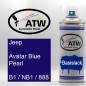 Preview: Jeep, Avatar Blue Pearl, B1 / NB1 / 888: 400ml Sprühdose, von ATW Autoteile West.